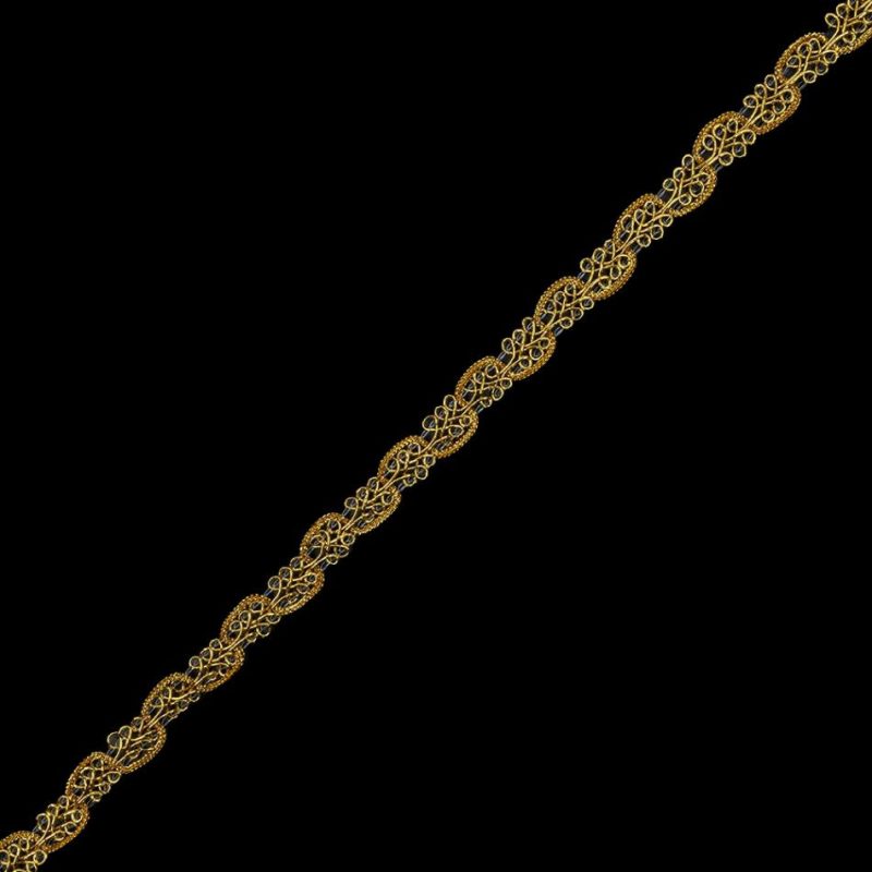 Braided | 0.5" American Made Metallic Gold Braided Trim Braided Braided