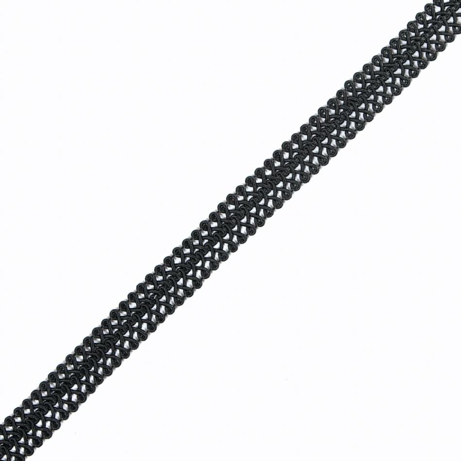 Braided | Black Braided Loop Cord – 0.75" Braided Black