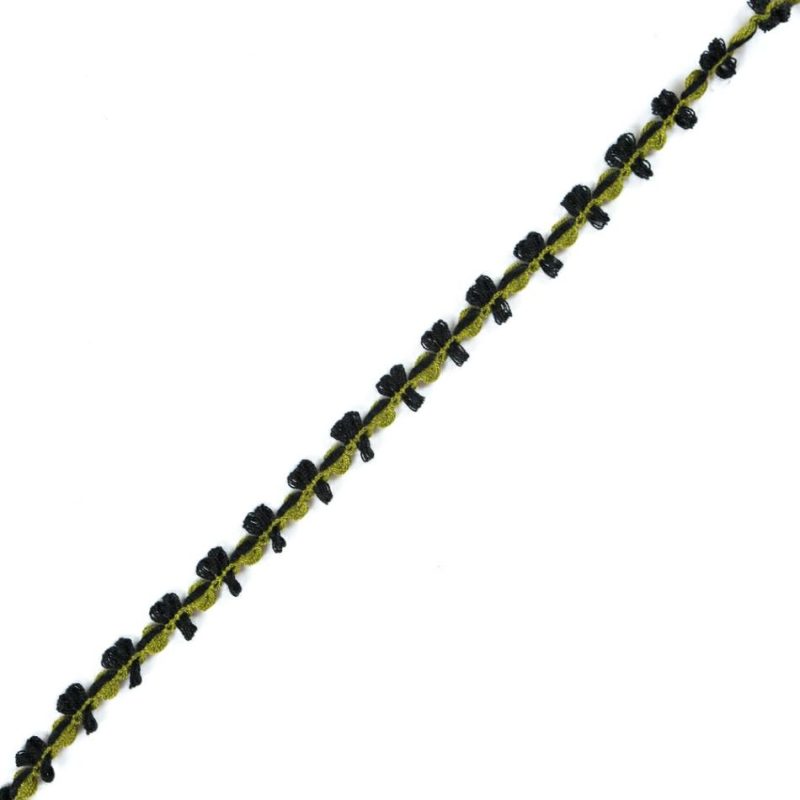 Braided | Green And Black Loosely Braided Cord – 0.5" Braided Braided