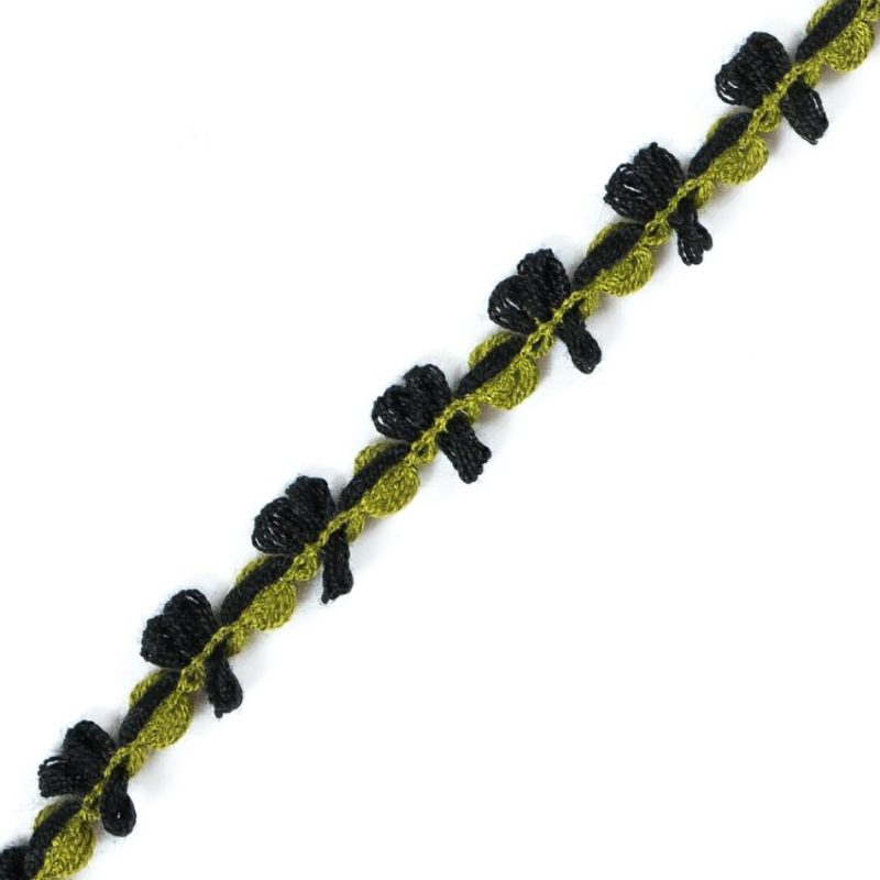 Braided | Green And Black Loosely Braided Cord – 0.5" Braided Braided