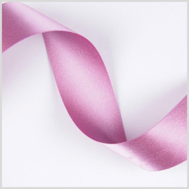 Double Face Satin | 1.5" Bubblegum/Gold Double Face Metallic Satin Ribbon Double Face Satin Bubblegum,Gold