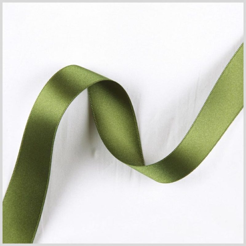 Double Face Satin | 1.5" Green Double Face French Satin Ribbon Double Face Satin Double Face Satin