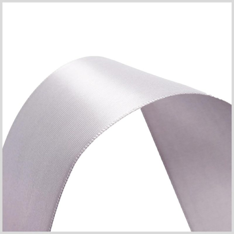 Double Face Satin | 1.5" Light Gray Double Face Satin Ribbon Double Face Satin Double Face Satin