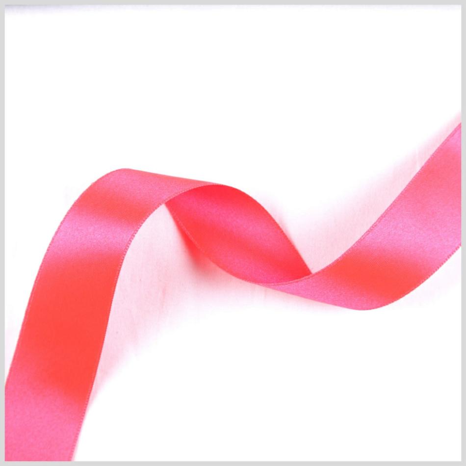 Double Face Satin | 1.5" Neon Fuchsia Double Face French Satin Ribbon Double Face Satin Double Face Satin