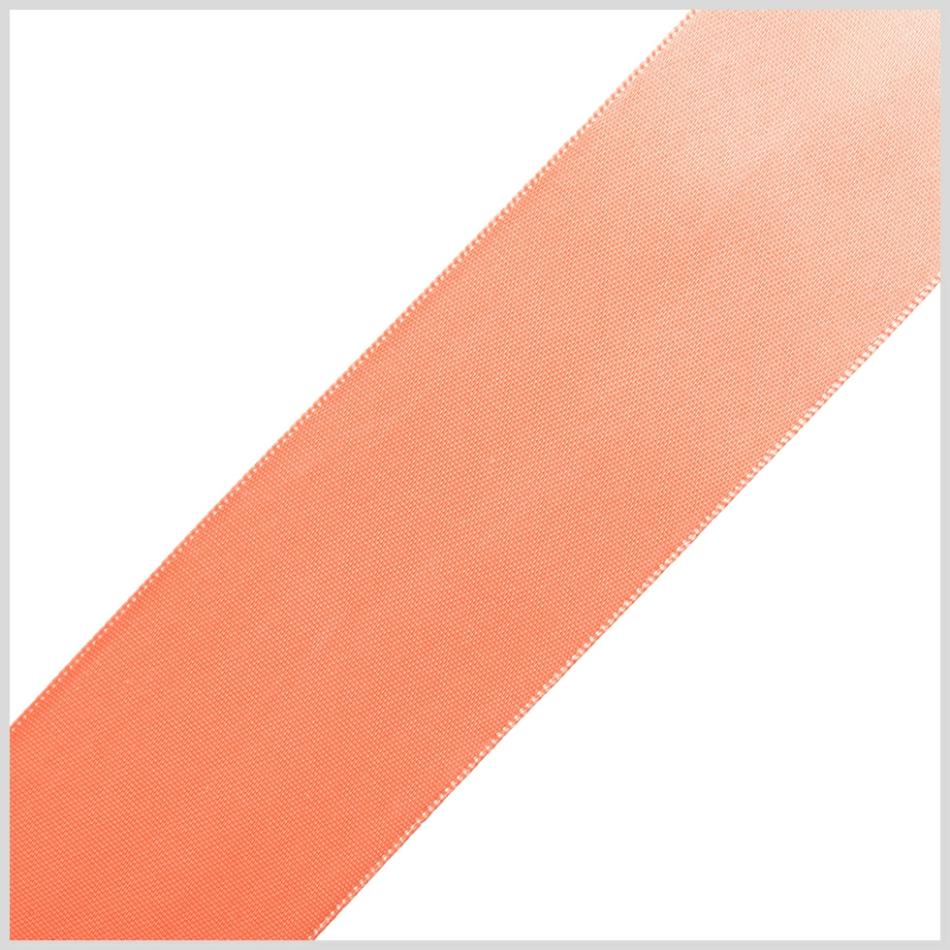 Double Face Satin | 1.5" Peach Double Face Satin Ribbon Double Face Satin Double Face Satin