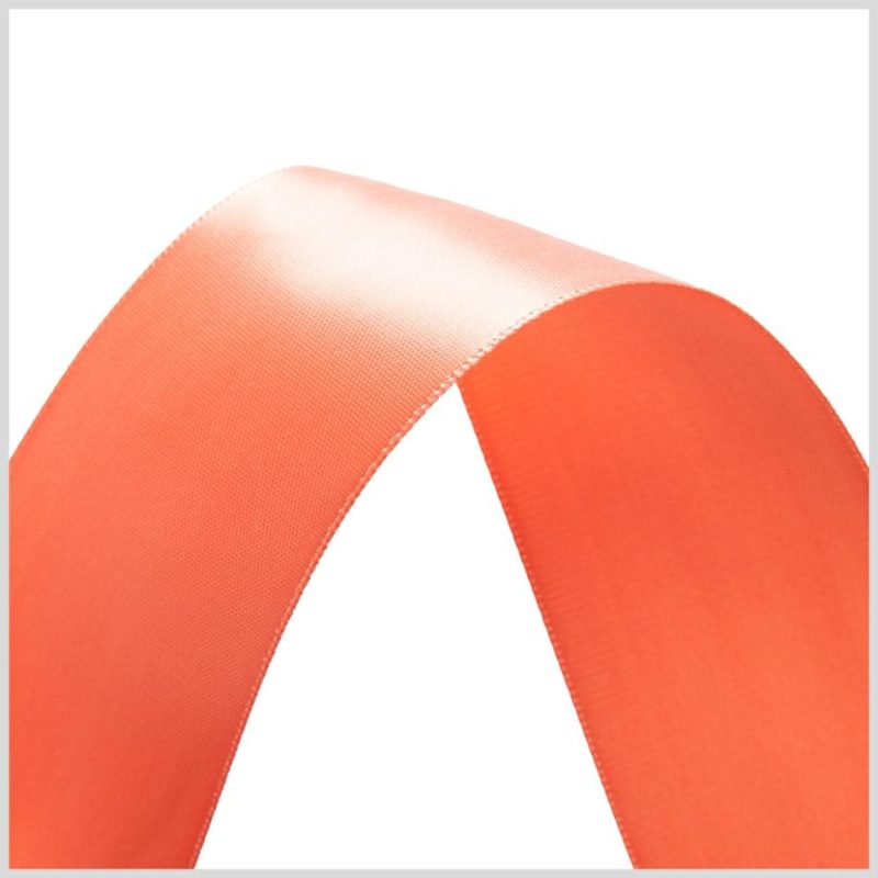 Double Face Satin | 1.5" Peach Double Face Satin Ribbon Double Face Satin Double Face Satin