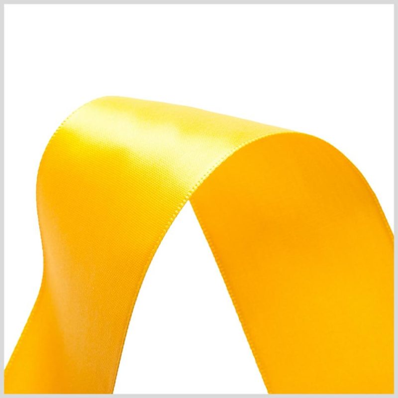 Double Face Satin | 1.5" Yellow Gold Double Face Satin Ribbon Double Face Satin Double Face Satin