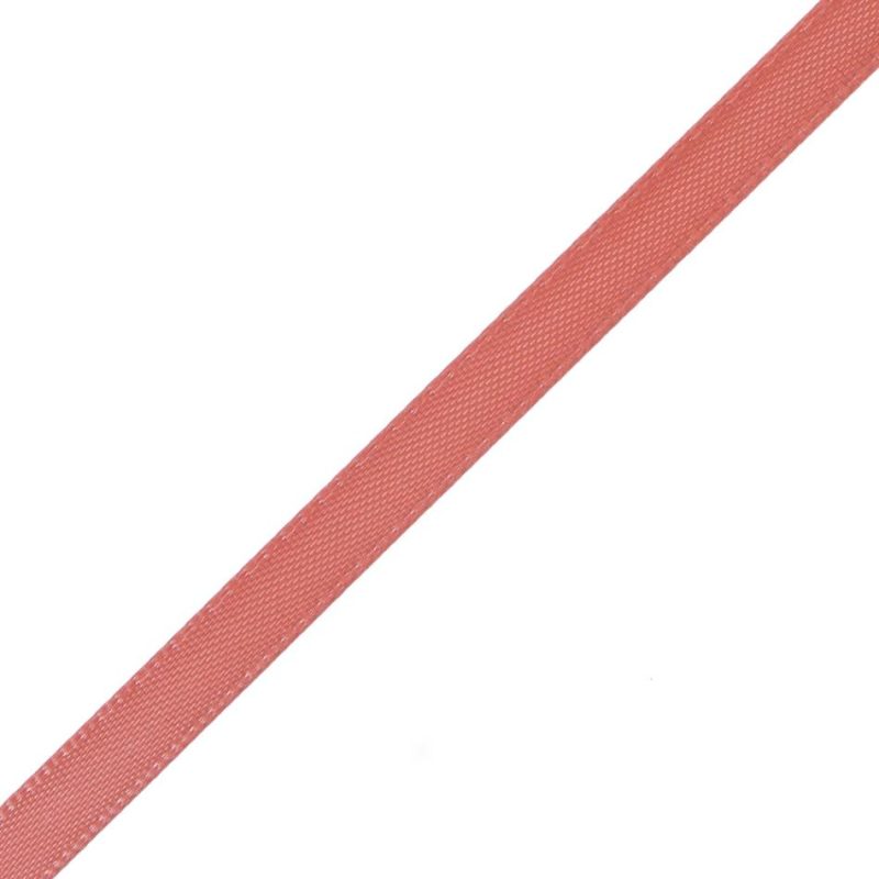 Double Face Satin | 1/4" Peach Double Face Satin Ribbon Double Face Satin Double Face Satin