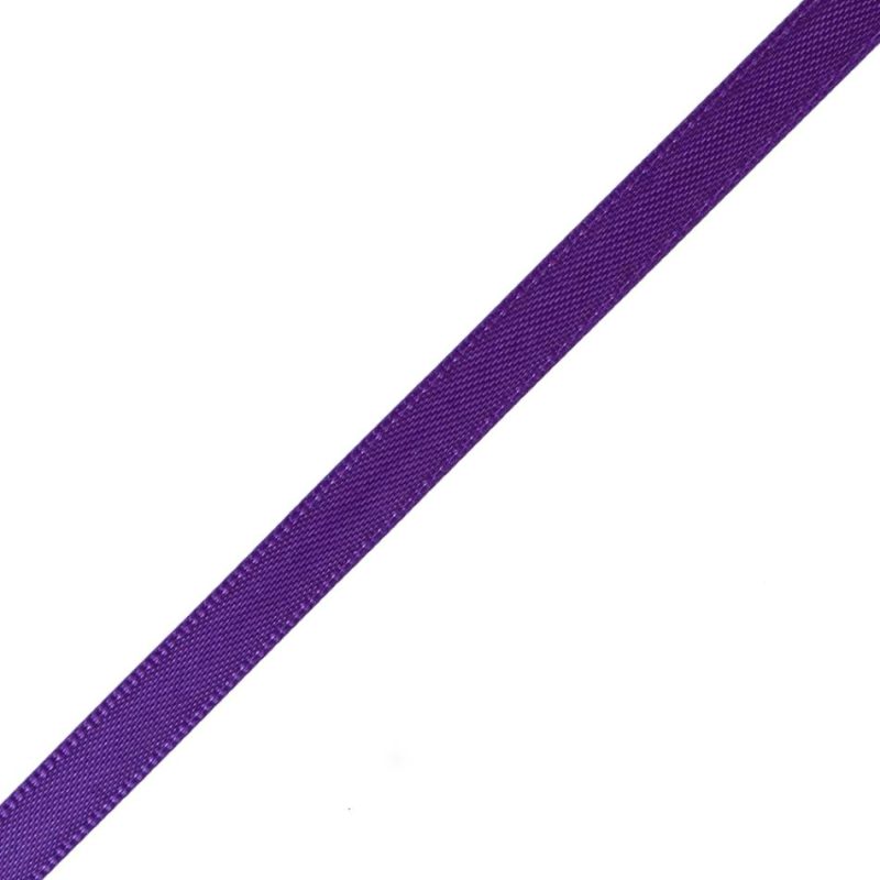 Double Face Satin | 1/4" Purple Double Face Satin Ribbon Double Face Satin Double Face Satin