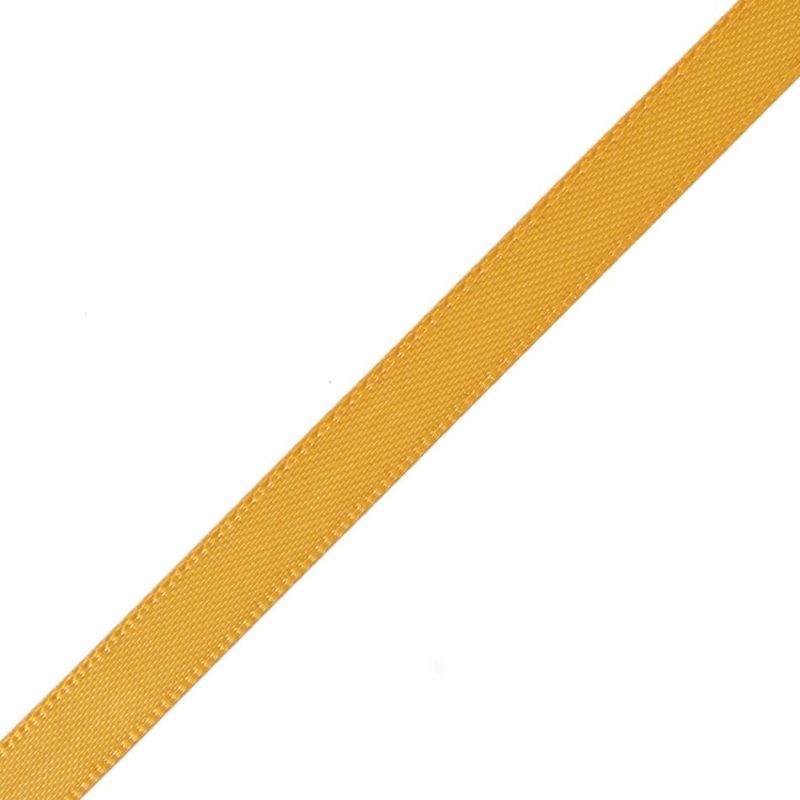 Double Face Satin | 1/4" Yellow Gold Double Face Satin Ribbon Double Face Satin Double Face Satin