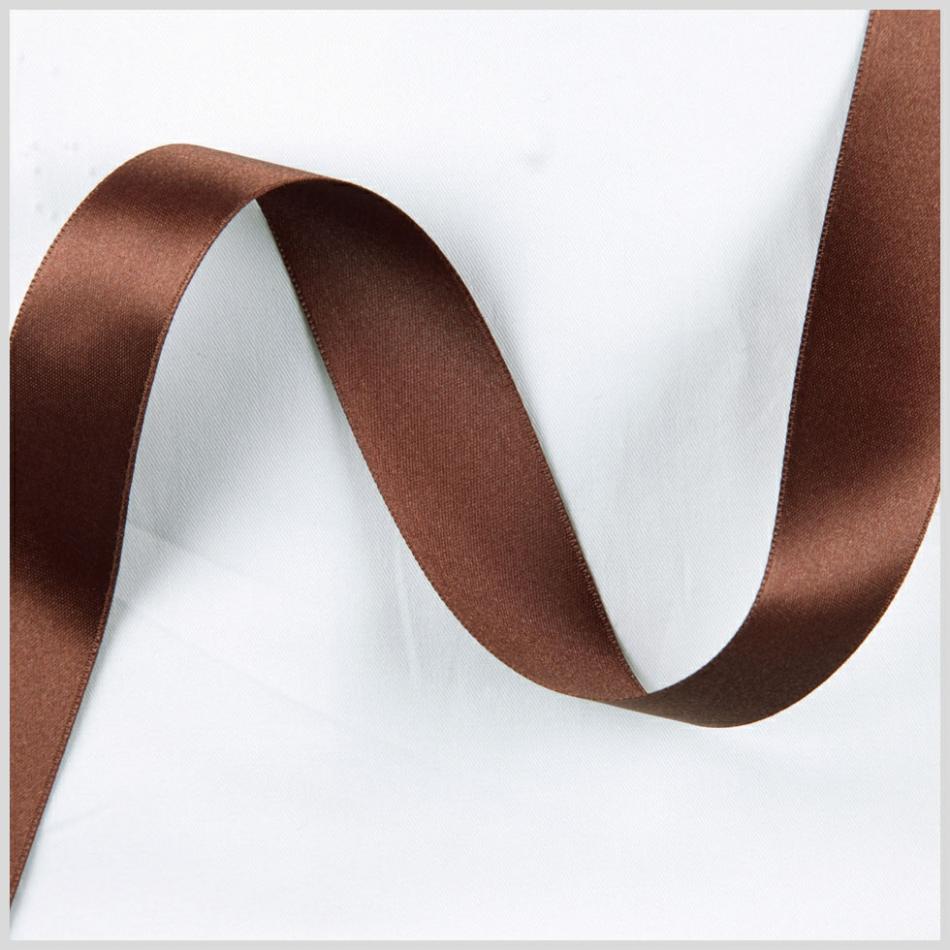 Double Face Satin | 2.5" Brown Double Face French Satin Ribbon Double Face Satin Brown