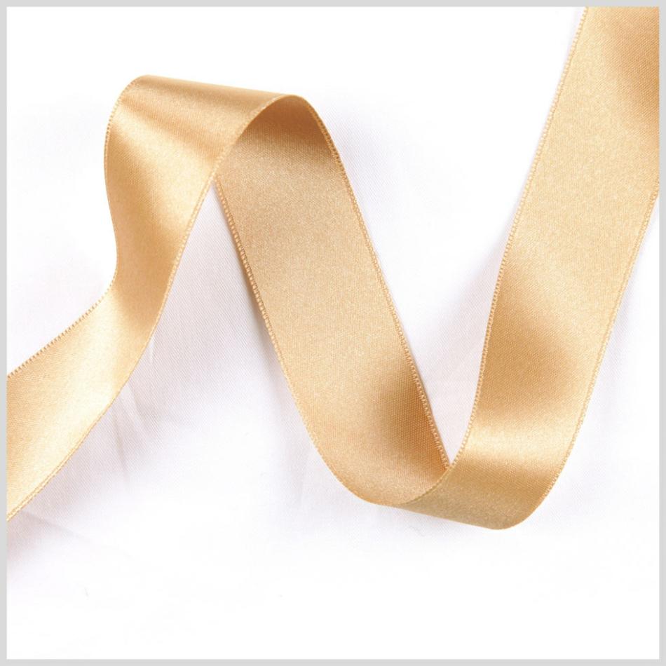 Double Face Satin | 2.5" Gold Double Face French Satin Ribbon Double Face Satin Double Face Satin