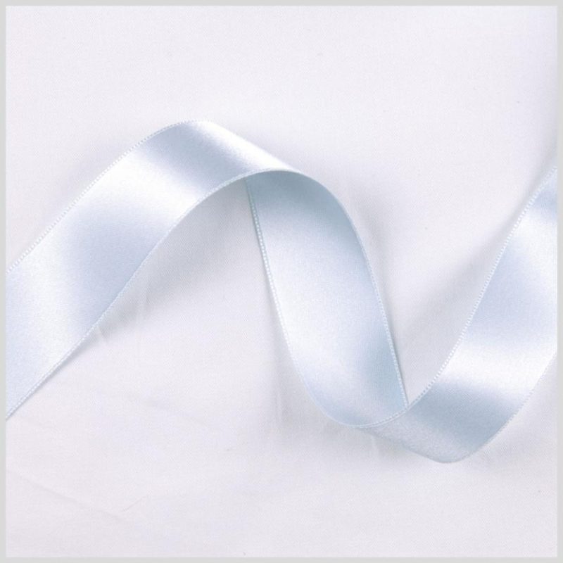 Double Face Satin | 2.5" Pale Blue Double Face French Satin Ribbon Double Face Satin Double Face Satin