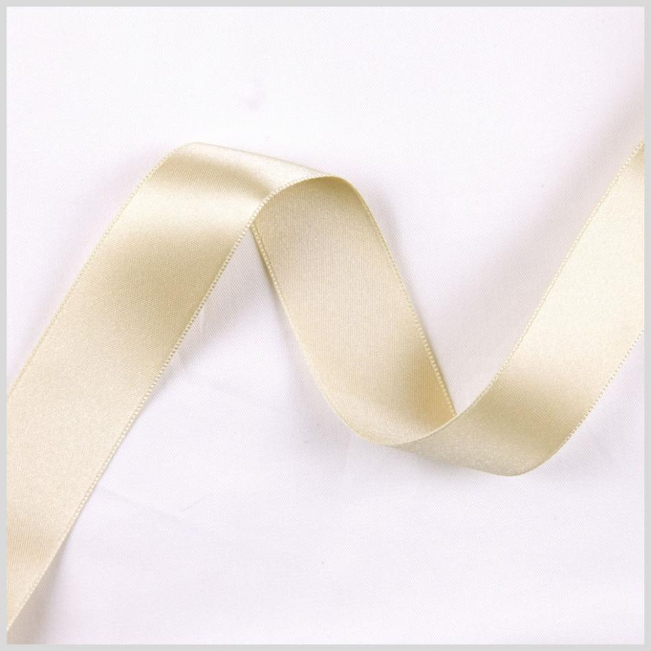 Double Face Satin | 2.5" Pale Gold Double Face French Satin Ribbon Double Face Satin Double Face Satin