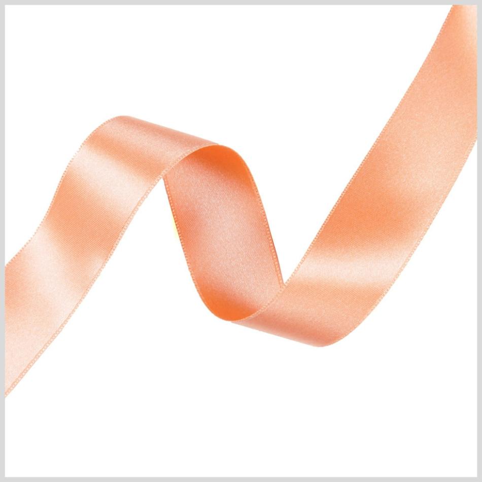 Double Face Satin | 2.5" Pale Peach Double Face French Satin Ribbon Double Face Satin Double Face Satin