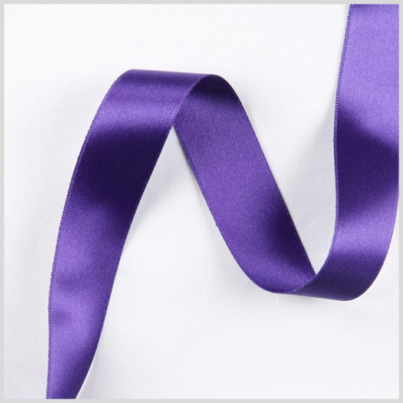 Double Face Satin | 2.5" Purple Double Face French Satin Ribbon Double Face Satin Double Face Satin