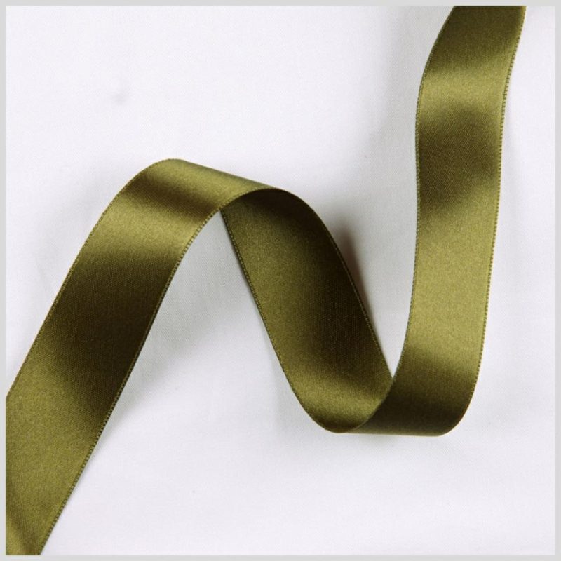 Double Face Satin | 2.5" Sage Double Face French Satin Ribbon Double Face Satin Double Face Satin