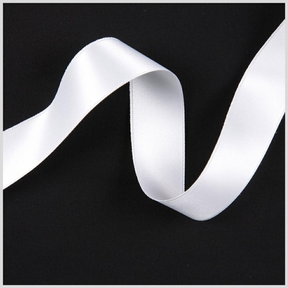 Double Face Satin | 2.5" White Double Face French Satin Ribbon Double Face Satin Double Face Satin