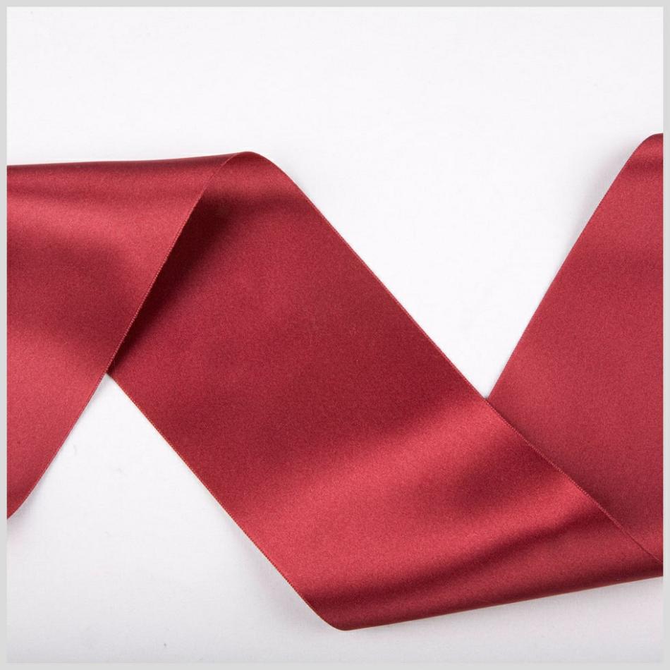 Double Face Satin | 3.75" Burgundy Double Face French Satin Ribbon Double Face Satin Burgundy