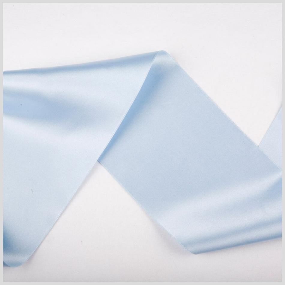 Double Face Satin | 3.75" Light Blue Double Face French Satin Ribbon Double Face Satin Double Face Satin