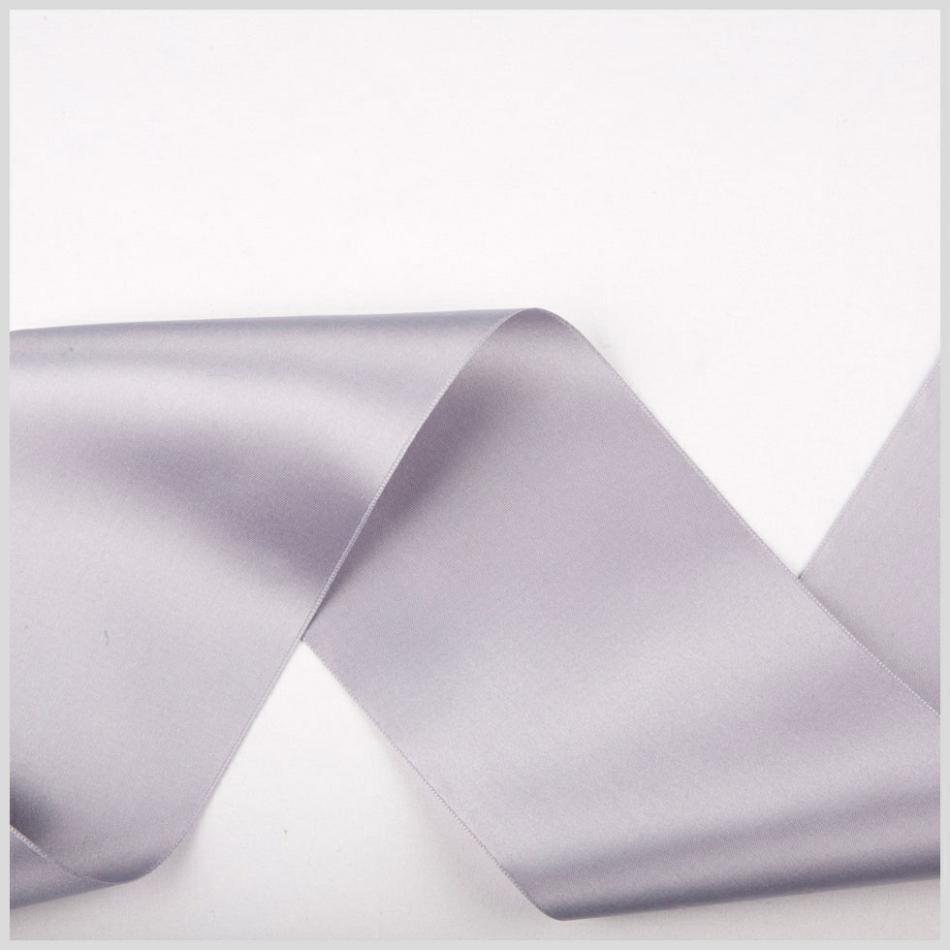 Double Face Satin | 3.75" Light Gray Double Face French Satin Ribbon Double Face Satin Double Face Satin