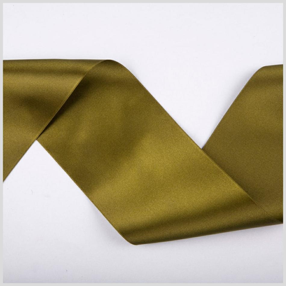 Double Face Satin | 3.75" Sage Double Face French Satin Ribbon Double Face Satin Double Face Satin