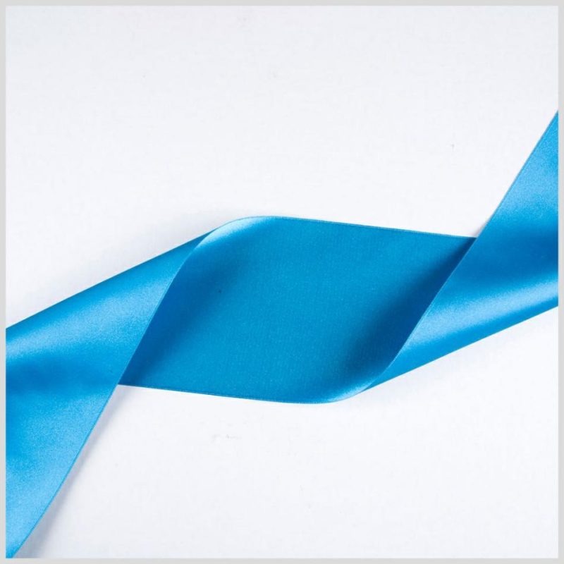 Double Face Satin | 3.75" Turquoise Double Face French Satin Ribbon Double Face Satin Double Face Satin