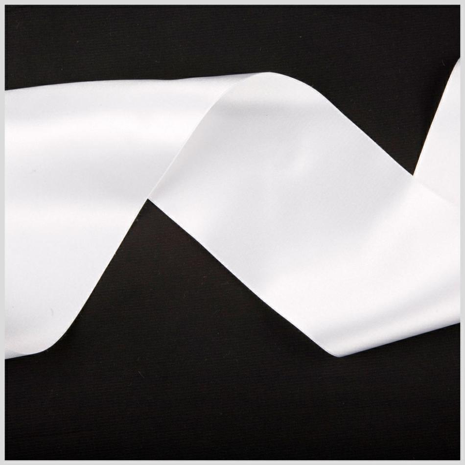 Double Face Satin | 3.75" White Double Face French Satin Ribbon Double Face Satin Double Face Satin