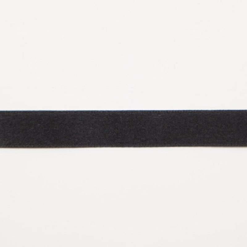 Double Face Satin | 3/8" Black Double Face Silk Satin Ribbon Double Face Satin Black