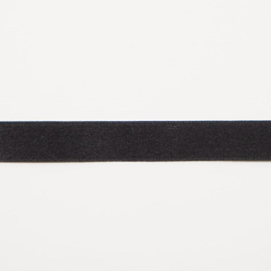 Double Face Satin | 3/8" Black Double Face Silk Satin Ribbon Double Face Satin Black