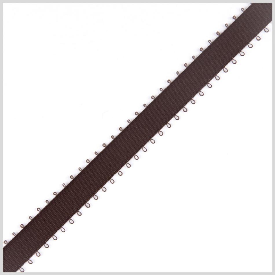 Double Face Satin | 3/8" Brown Double Face Feather Edge Satin Ribbon Double Face Satin Brown