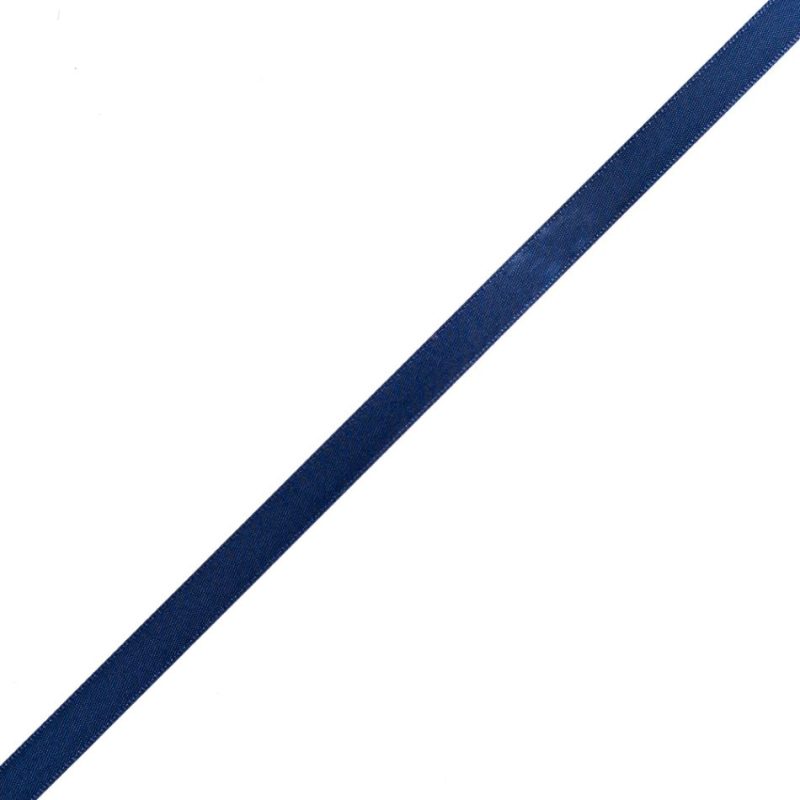 Double Face Satin | 3/8" Navy Double Face Satin Ribbon Double Face Satin Double Face Satin