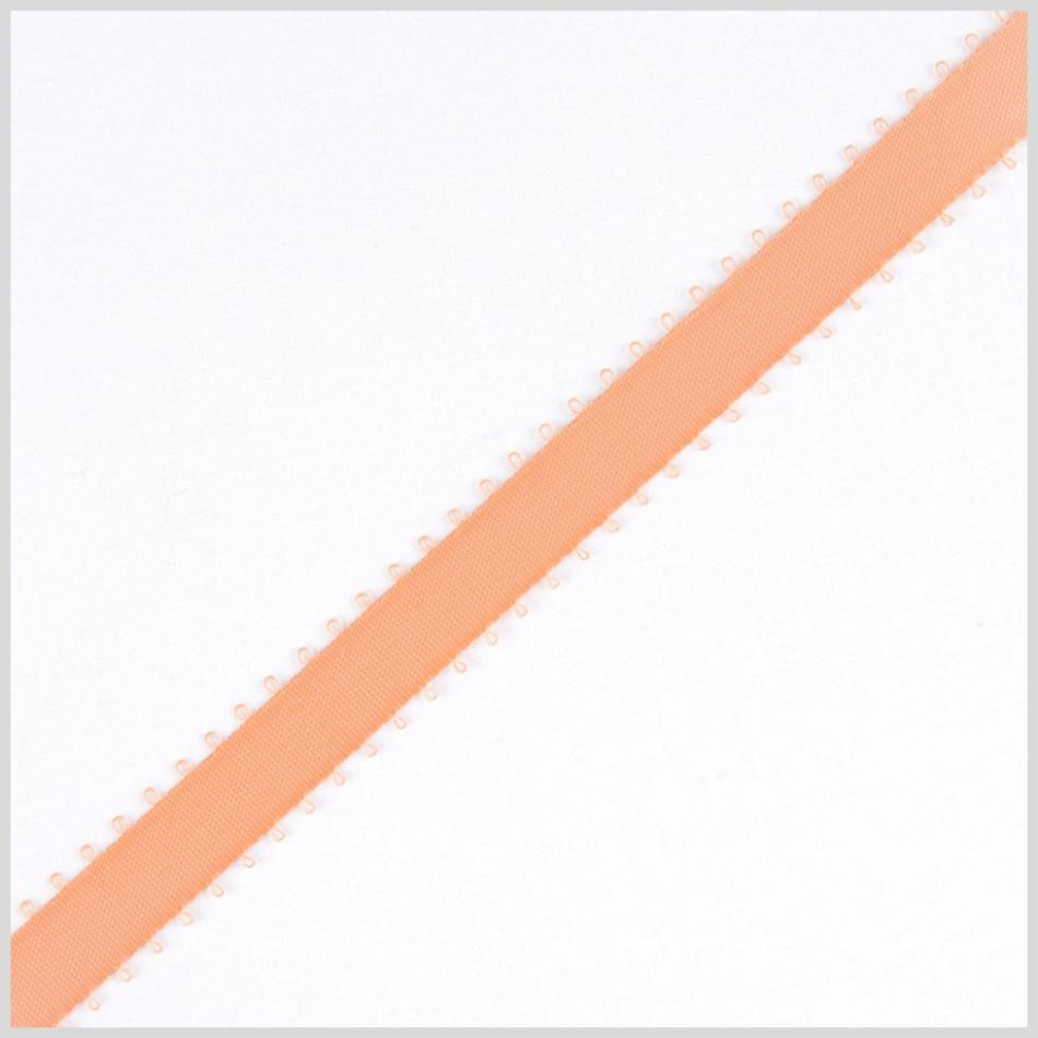 Double Face Satin | 3/8" Peach Double Face Feather Edge Satin Ribbon Double Face Satin Double Face Satin