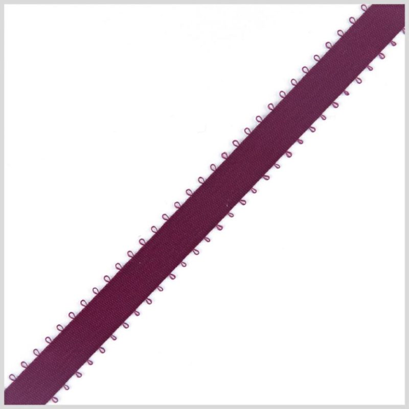 Double Face Satin | 3/8" Wine Double Face Feather Edge Satin Ribbon Double Face Satin Double Face Satin