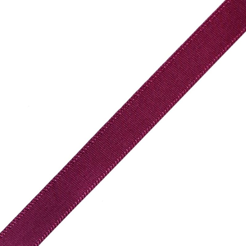 Double Face Satin | 3/8" Wine Double Face Satin Ribbon Double Face Satin Double Face Satin