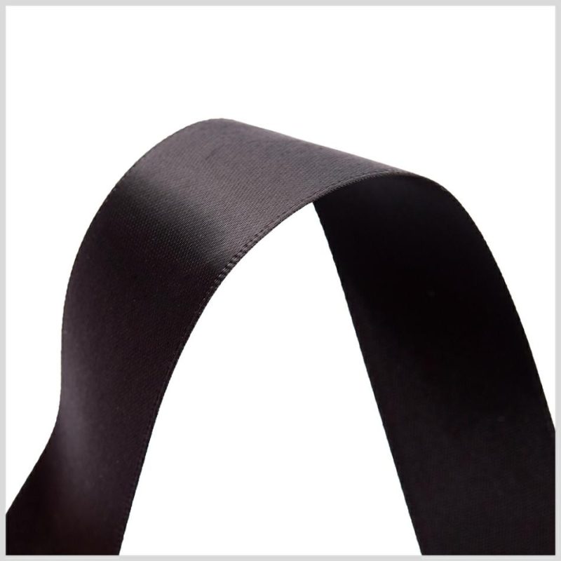 Double Face Satin | 7/8" Black Double Face Satin Ribbon Double Face Satin Black