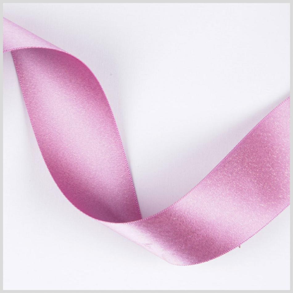 Double Face Satin | 7/8" Bubblegum/Gold Double Face Metallic Satin Ribbon Double Face Satin Bubblegum,Gold