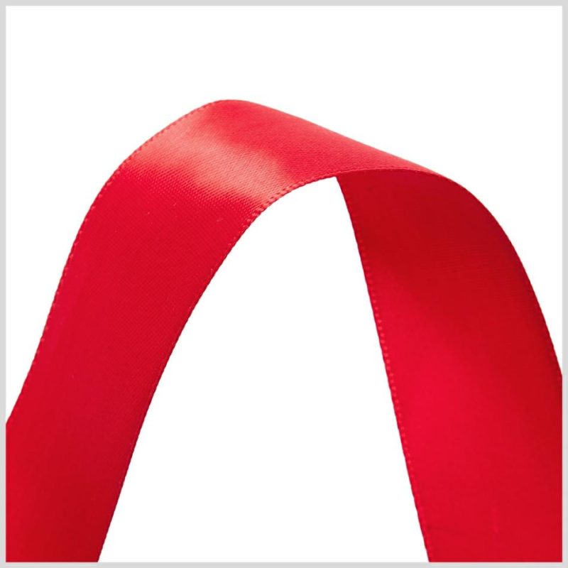 Double Face Satin | 7/8" Red Double Face Satin Ribbon Double Face Satin Double Face Satin