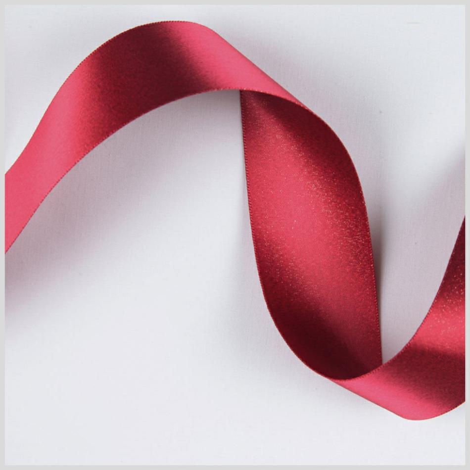 Double Face Satin | 7/8" Venetian Red /Gold Double Face Metallic Satin Ribbon Double Face Satin Double Face Satin