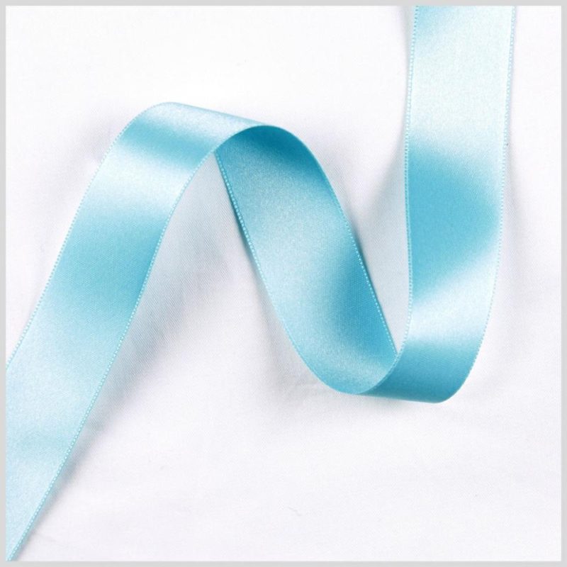 Double Face Satin | Bluebird Double Face French Satin Ribbon Double Face Satin Bluebird