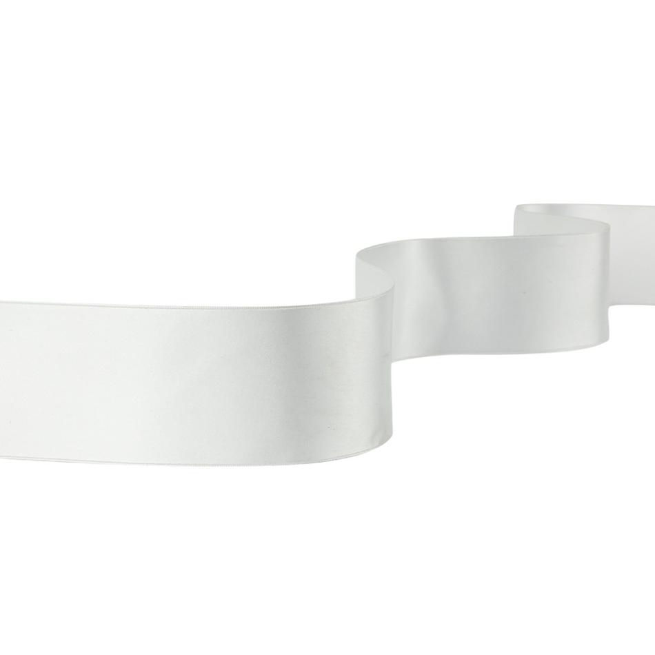 Double Face Satin | Snow White Double Face Satin Ribbon – 2" Double Face Satin Double Face Satin