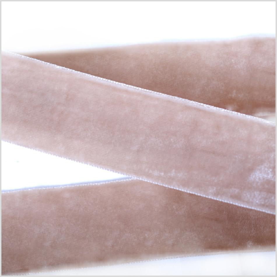 Double Face Velvet | Beige Double Face Velvet Ribbon – 1.5" Double Face Velvet Beige