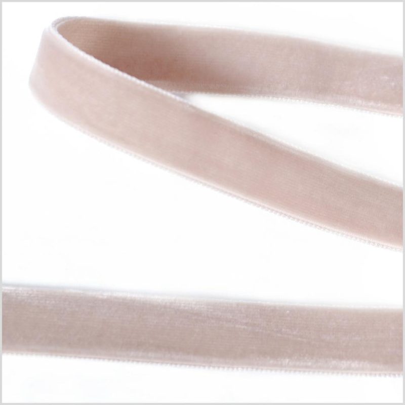 Double Face Velvet | Beige Double Face Velvet Ribbon – 5/8" Double Face Velvet Beige