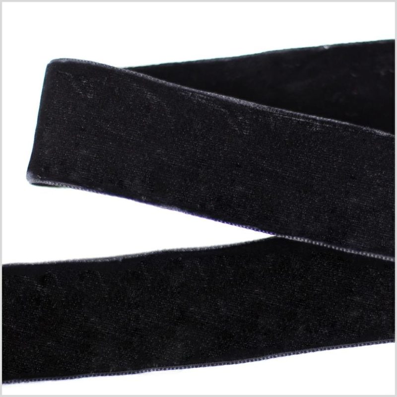 Double Face Velvet | Black Double Face Velvet Ribbon – 1.5" Double Face Velvet Black