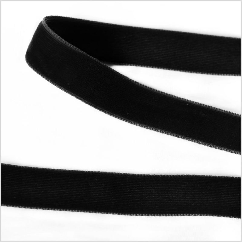 Double Face Velvet | Black Double Face Velvet Ribbon – 5/8" Double Face Velvet Black