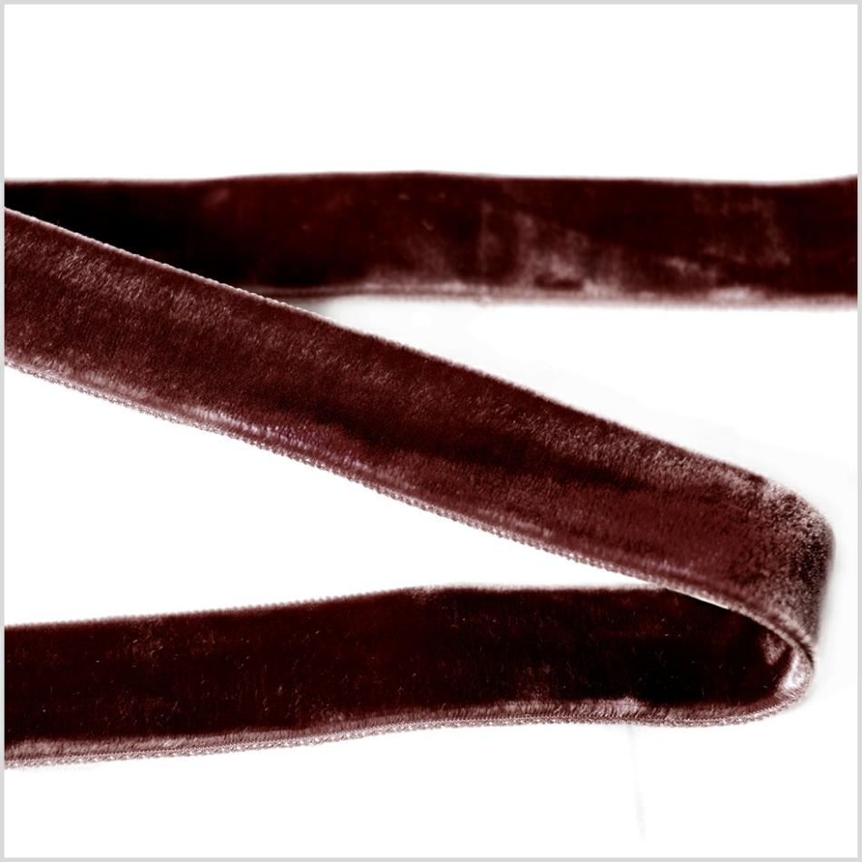 Double Face Velvet | Brown Double Face Velvet Ribbon – 7/8" Double Face Velvet Brown