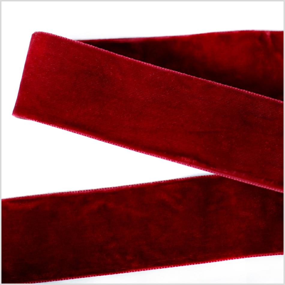 Double Face Velvet | Burgundy Double Face Velvet Ribbon – 1.5" Double Face Velvet Burgandy