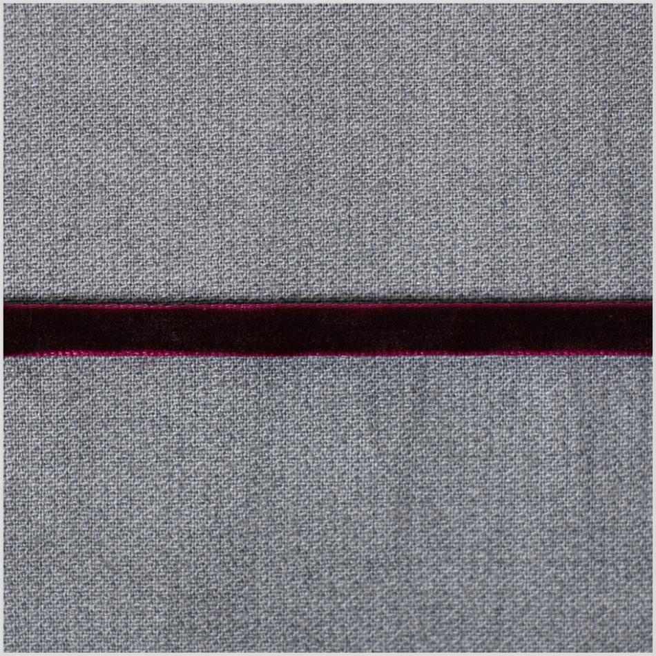 Double Face Velvet | Dark Plum Double Face Velvet Ribbon – 1/8" Double Face Velvet Dark Plum