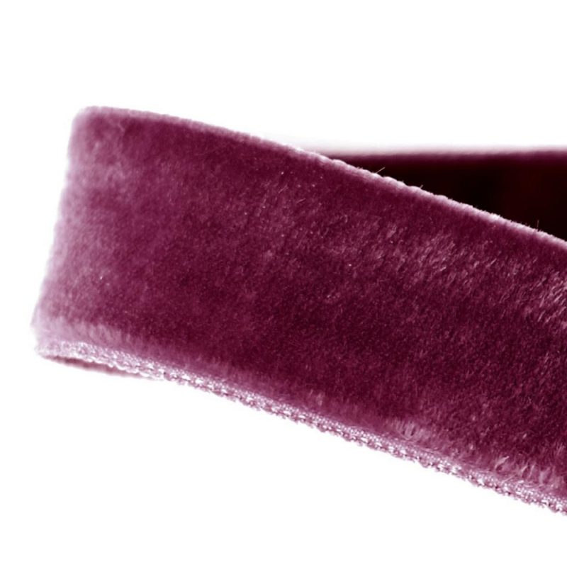 Double Face Velvet | Dark Plum Double Face Velvet Ribbon – 7/8" Double Face Velvet Dark Plum