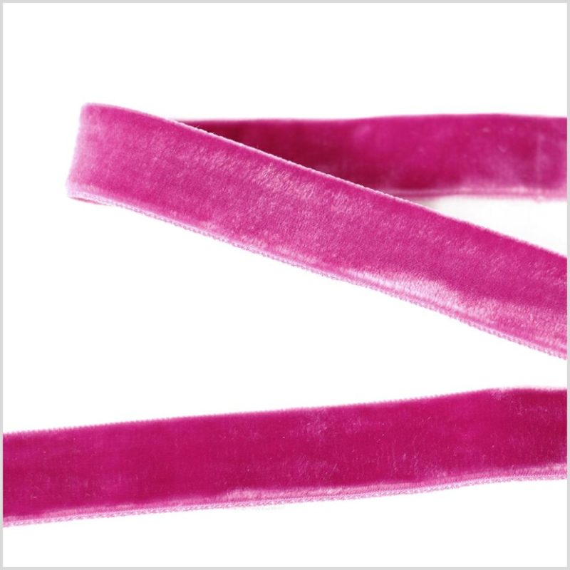 Double Face Velvet | Hot Pink Double Face Velvet Ribbon – 7/8" Double Face Velvet Double Face Velvet